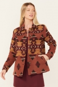 Promotion Idyllwind Women's Lane Southwestern Print Shacket | Pecan