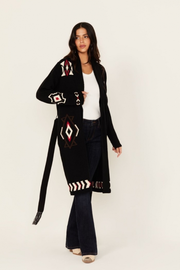 Promotion Idyllwind Women's Leopole Long Cardigan | Black