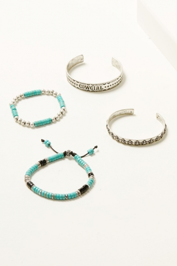 Promotion Idyllwind Women's Amberwood Navajo pearl Bracelet Set - 4 Piece | Silver