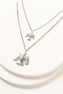 Promotion Idyllwind Women's Prescott Antique Layered Thunderbird Necklace | Silver