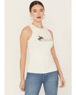 Promotion Idyllwind Women's Locals Only Graphic Ribbed Tank | Ivory