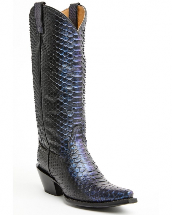 Promotion Idyllwind Women's Slay Midnight Exotic Python Tall Western Boots - Snip Toe | Blue