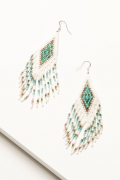Promotion Idyllwind Women's Blanco River Beaded Fringe Earrings | White