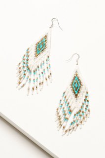Promotion Idyllwind Women's Blanco River Beaded Fringe Earrings | White