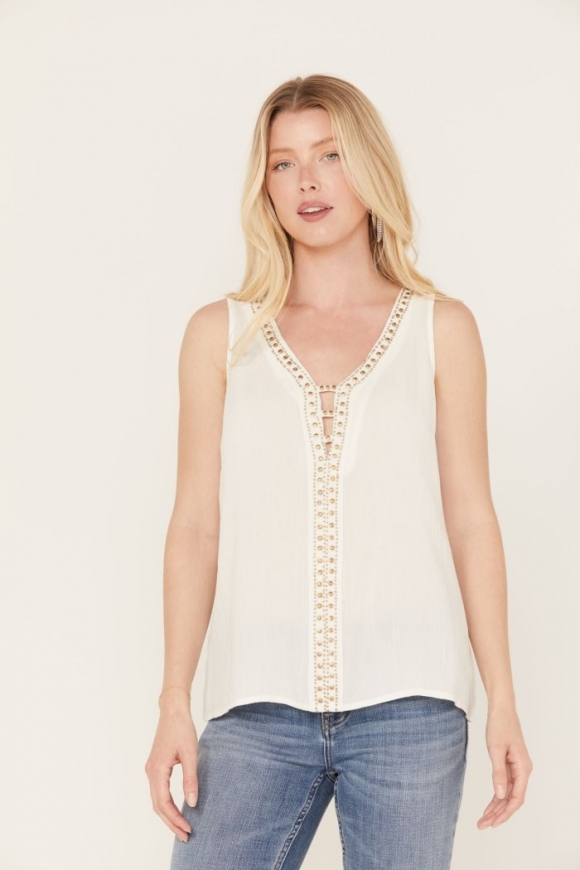 Promotion Idyllwind Women's Camellia Sleeveless Top | Ivory