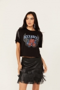 Promotion Idyllwind Women's Robin Rock & Roll Embellished Graphic Tee | Black