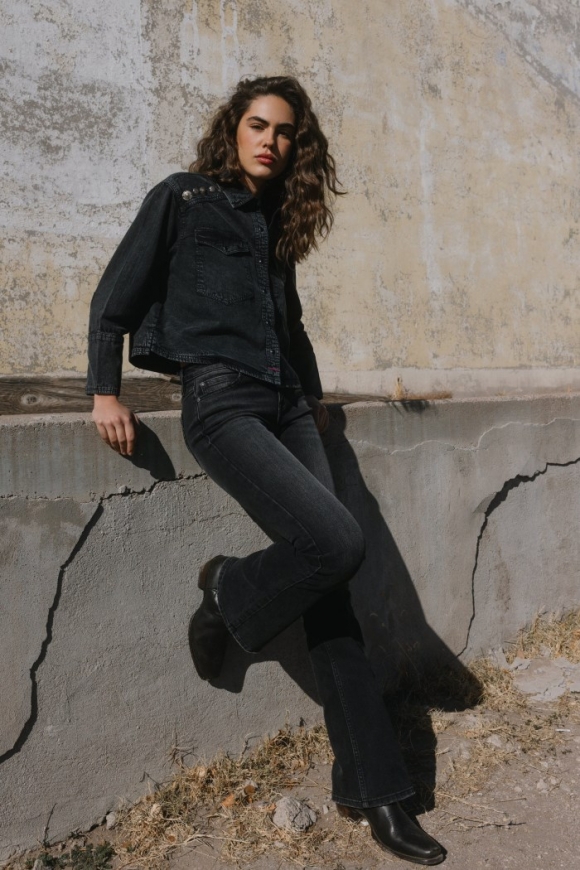 Promotion Idyllwind Women's Knight Legend High Rise Bootcut Super Stretch Denim Jeans | Black