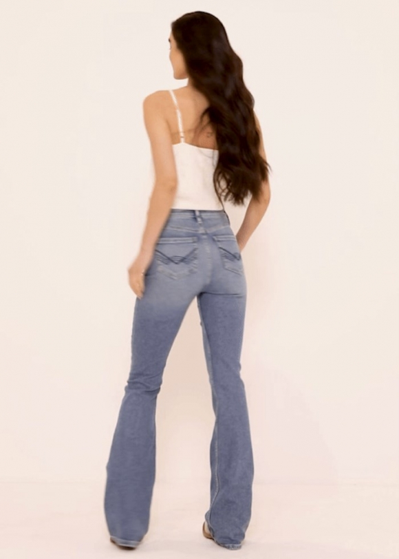 Promotion Idyllwind Women's Arbor Outlaw High Rise Flare Stretch Denim Jeans | Medium Wash Promotion Idyllwind Women's Arbor Outlaw High Rise Flare Stretch Denim Jeans | Medium Wash