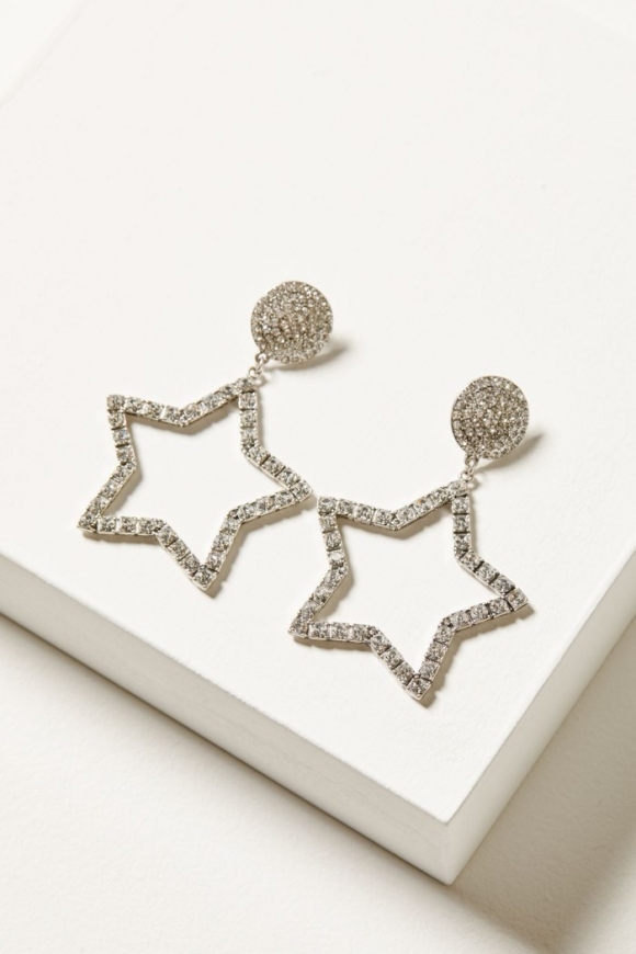 Promotion Idyllwind Women's Jeanette Star Rhinestone Earrings | Silver