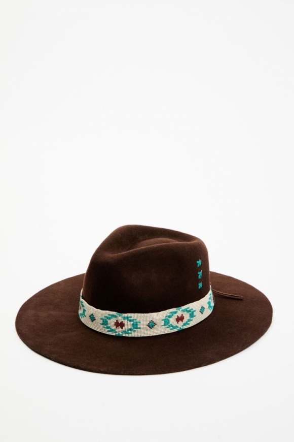 Promotion Idyllwind Women's Oxbow Beaded Wool Felt Western Hat | Brown