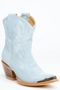Promotion Idyllwind Women's Wheels Blue Suede Western Booties - Round Toe | Light Blue Promotion Idyllwind Women's Wheels Blue Suede Western Booties - Round Toe | Light Blue