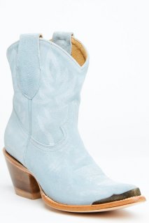 Promotion Idyllwind Women's Wheels Blue Suede Western Booties - Round Toe | Light Blue