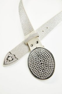 Promotion Idyllwind Women's Lovell Silver Rhinestone Oval Buckle Belt | Silver Promotion Idyllwind Women's Lovell Silver Rhinestone Oval Buckle Belt | Silver