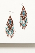 Promotion Idyllwind Women's Brookhaven Beaded Fringe Earrings | Brandy Brown