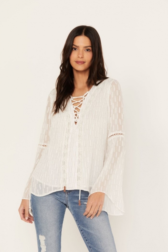 Promotion Idyllwind Women's Azelea Long Sleeve Top | Ivory