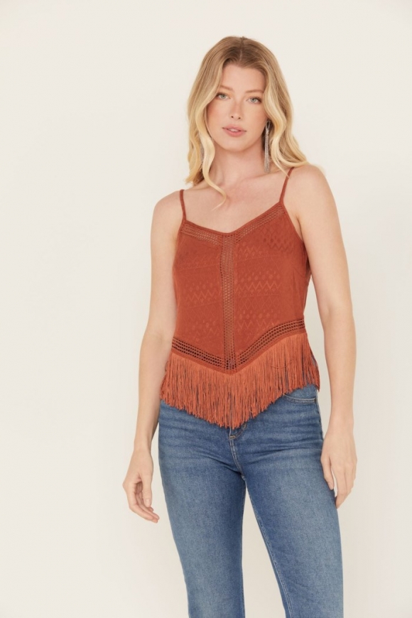 Promotion Idyllwind Women's Briarwick Fringe Tank Top | Pecan