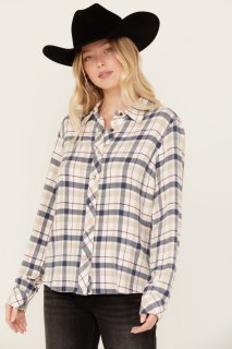 Promotion Idyllwind Women's Binkley Featherlight Plaid Print Pearl Snap Western Shirt | Ivory Promotion Idyllwind Women's Binkley Featherlight Plaid Print Pearl Snap Western Shirt | Ivory