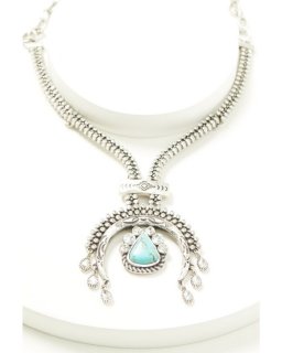 Promotion Idyllwind Women's Suncrest Rhinestone Squash Blossom Necklace | Silver