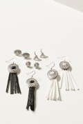 Promotion Idyllwind Women's Decatur 5-piece Silver Concho & Tassel Earring Set | Multi