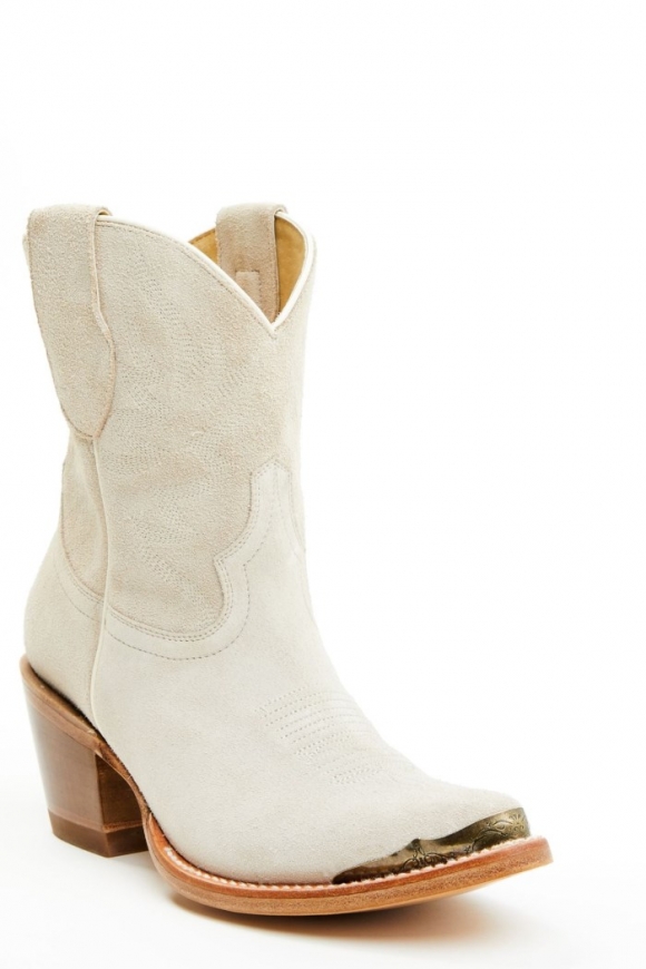 Promotion Idyllwind Women's Wheels Ivory Suede Western Booties - Round Toe | Ivory