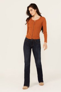 Promotion Idyllwind Women's Caldwell Dark Wash Mid Rise Bootcut Stretch Denim Jeans | Dark Wash