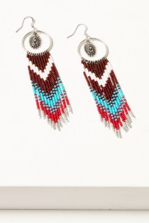 Promotion Idyllwind Women's Cezanne Antique Seed Bead Fringe Earrings | Silver