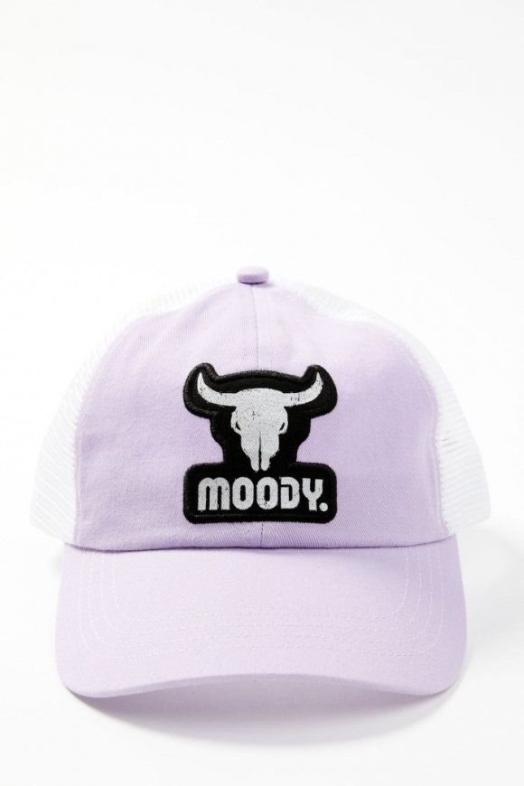Promotion Idyllwind Women's Moody Steer Head Mesh Back Baseball Hat | Lavender Promotion Idyllwind Women's Moody Steer Head Mesh Back Baseball Hat | Lavender