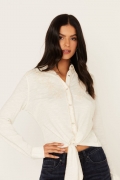 Promotion Idyllwind Women's Embroidered Tie Front Knit Long Sleeve Western Snap Top | Ivory Promotion Idyllwind Women's Embroidered Tie Front Knit Long Sleeve Western Snap Top | Ivory