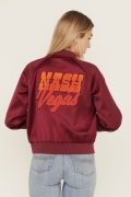 Promotion Idyllwind Women's Nash Vegas Satin Bomber | Maroon Promotion Idyllwind Women's Nash Vegas Satin Bomber | Maroon