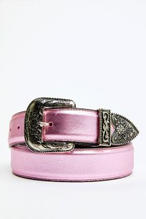 Promotion Idyllwind Women's Metallic Etched Western Belt | Medium Pink Promotion Idyllwind Women's Metallic Etched Western Belt | Medium Pink