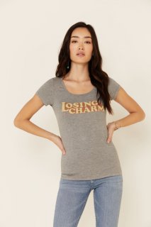Promotion Idyllwind Women's Losing Charm Trustie Tee | Heather Grey Promotion Idyllwind Women's Losing Charm Trustie Tee | Heather Grey