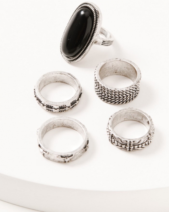 Promotion Idyllwind Women's Kensington Ring Set - 5 Piece | Silver