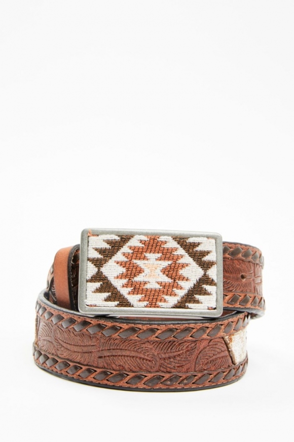 Promotion Idyllwind Women's Tooled Southwestern Square Buckle Belt | Tan Promotion Idyllwind Women's Tooled Southwestern Square Buckle Belt | Tan