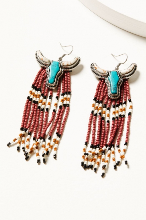 Promotion Idyllwind Women's Riverbend Seed Bead Fringe Earrings | Multi