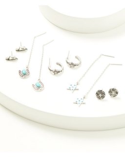 Promotion Idyllwind Women's Keller Threader Charms Earring Set - 5 Piece | Silver Promotion Idyllwind Women's Keller Threader Charms Earring Set - 5 Piece | Silver