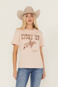 Promotion Idyllwind Women's Giddy Up Short Sleeve Graphic Tee | Pink Promotion Idyllwind Women's Giddy Up Short Sleeve Graphic Tee | Pink