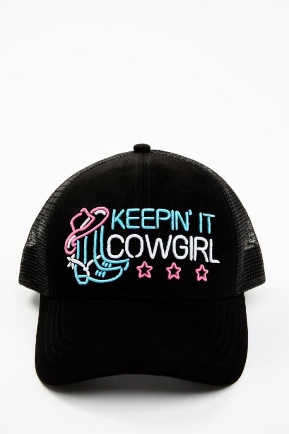 Promotion Idyllwind Women's Keepin' It Cowgirl Neon Baseball Hat | Black
