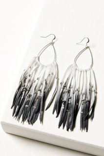 Promotion Idyllwind Women's Rolynn Leather Ombre Studded Earrings | Black