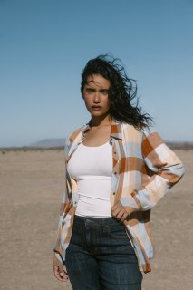 Promotion Idyllwind Women's Coppell Plaid Print Long Sleeve Snap Western Shirt | Yellow