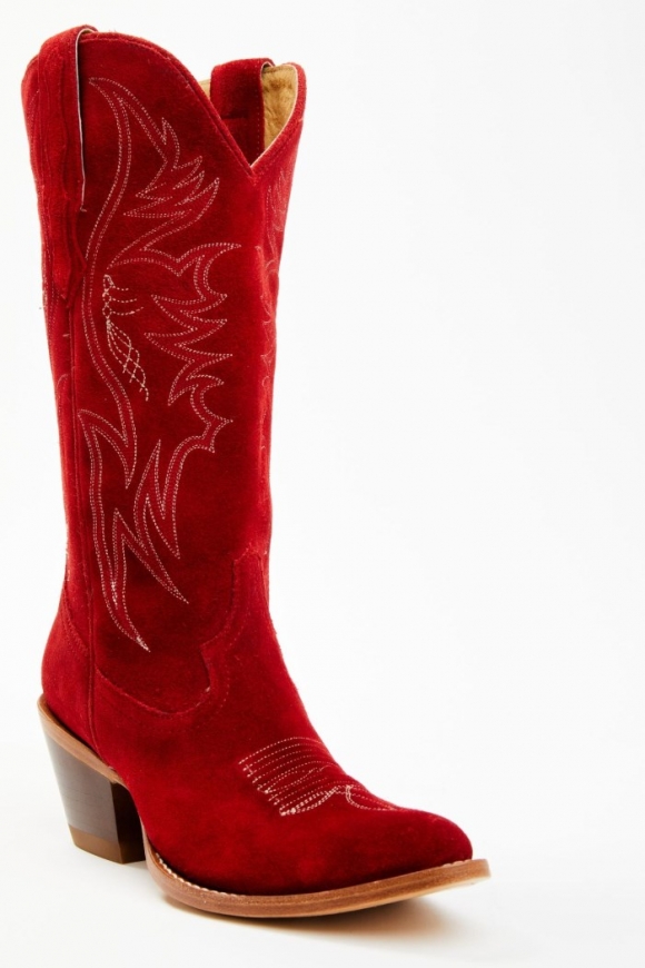 Promotion Idyllwind Women's Charmed Life Fire Suede Western Boots - Round Toe | Cherry