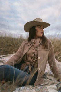 Promotion Idyllwind Women's Daiseta Suede Shacket Jacket | Beige/khaki