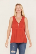 Promotion Idyllwind Women's Rowan Embellished Tank Top | Orange