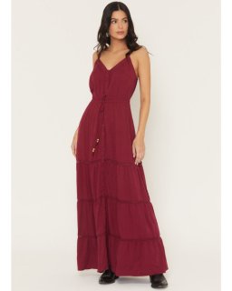 Promotion Idyllwind Women's Sleeveless Maxi Dress | Maroon