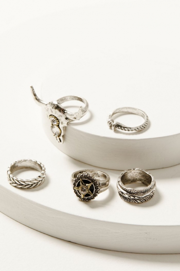 Promotion Idyllwind Women's Eastdale Ring Set - 5 Piece | Silver Promotion Idyllwind Women's Eastdale Ring Set - 5 Piece | Silver