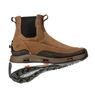 KORKERS NEW ARRIVALS MEN'S ALPINE CHELSEA-TRAILTRAC SOLE-Brown