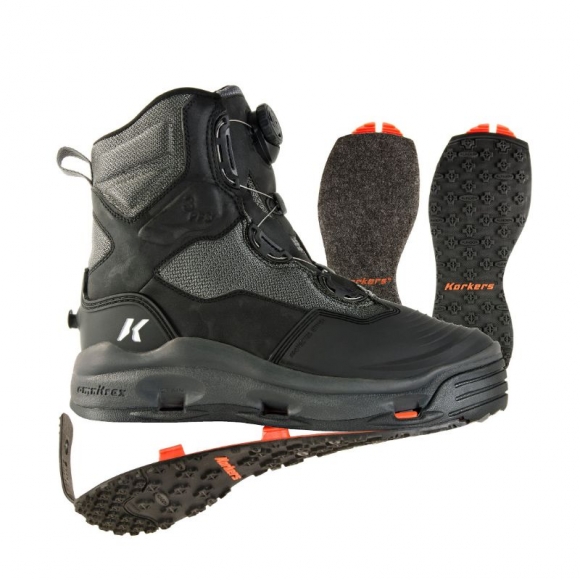 KORKERS NEW ARRIVALS MEN'S DARKHORSE-FELT KLING-ON SOLES