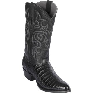 New Arrivals Los Altos Men's Black Caiman Cowboy Boots | Black