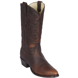New Arrivals Los Altos Men's Classic Round Toe Cowboy Boots | Walnut