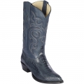 New Arrivals Los Altos Men's Blue Ostrich Leg Cowboy Boots J-Toe | Blue Jean