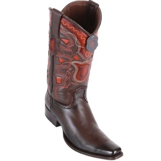 New Arrivals Los Altos Men's European Toe Cowboy Boot - Faded Brown | Faded Brown